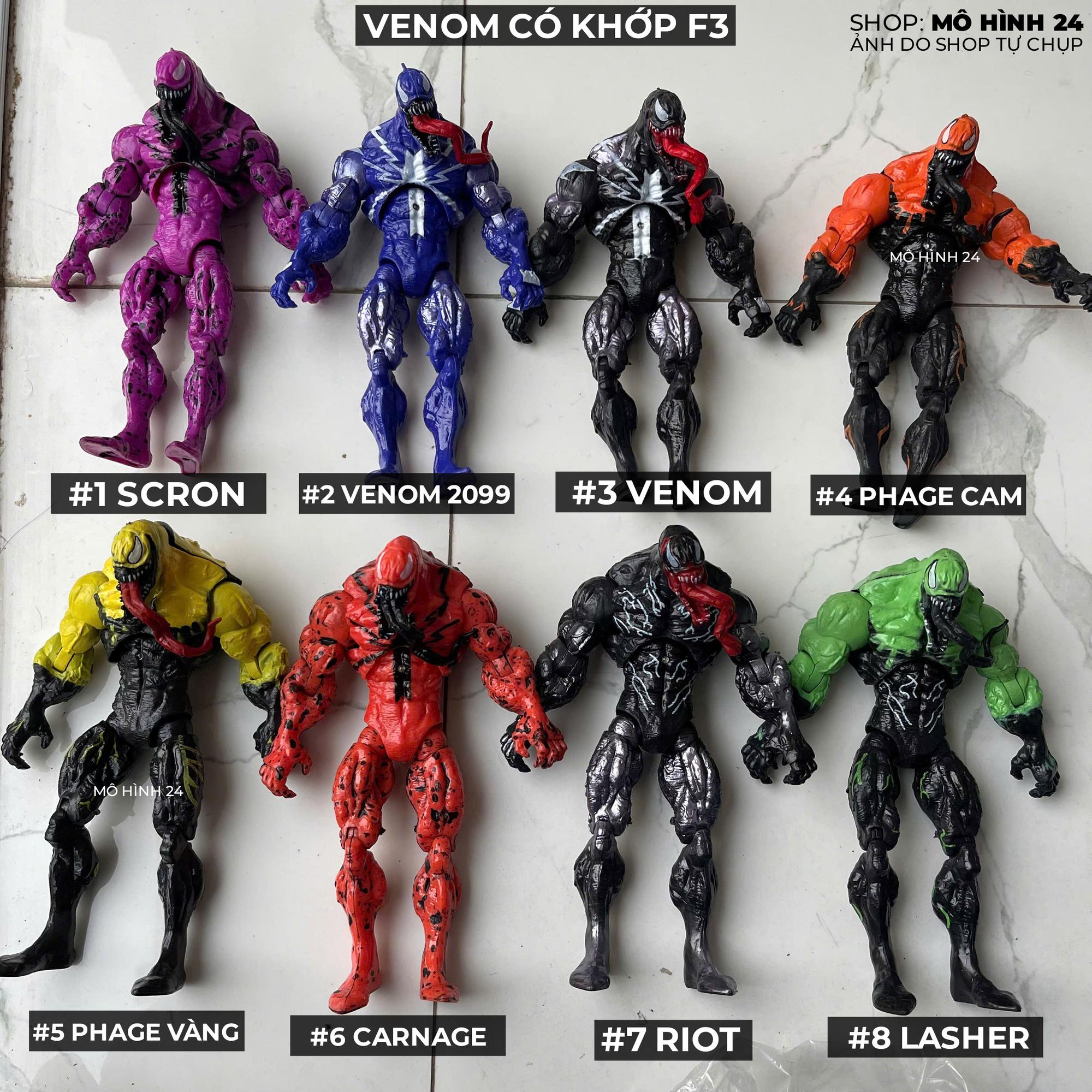 Mô Hình Venom Có Khớp F3 (SET 8 CON)-duoc-ban-tai-Mô hình 24