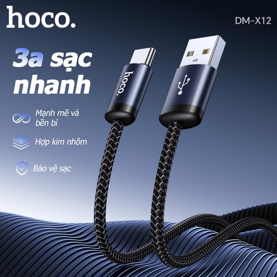 X12 typeC dây cáp sạc 3A-duoc-ban-tai-Tùng Phụ Kiện Hoco