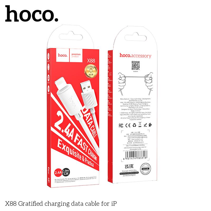 X88  IP dây  cáp sạc hoco-duoc-ban-tai-Tùng Phụ Kiện Hoco