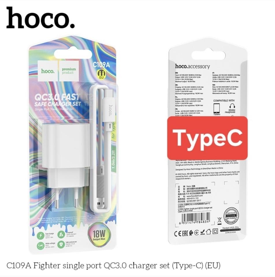 C109 typeC bộ sạc nhanh 18w-duoc-ban-tai-Tùng Phụ Kiện Hoco