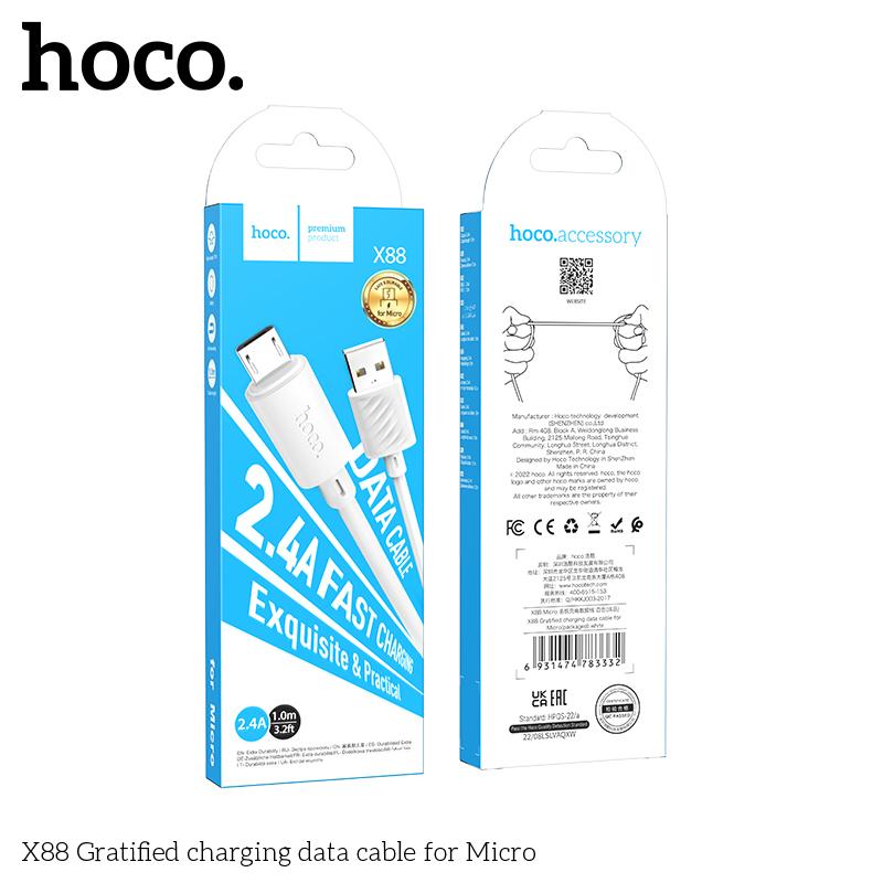 X88 micro dây cáp sạc hoco-duoc-ban-tai-Tùng Phụ Kiện Hoco