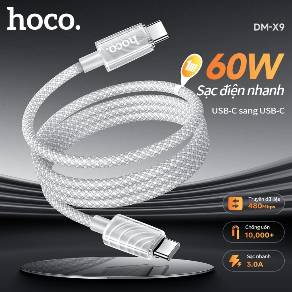 X9 C-C cáp sạc nhanh 60w-duoc-ban-tai-Tùng Phụ Kiện Hoco