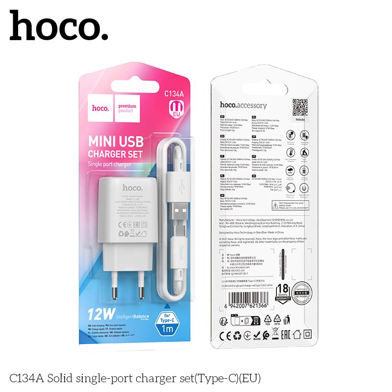 C134a typeC 12w  bộ sạc hoco-duoc-ban-tai-Tùng Phụ Kiện Hoco