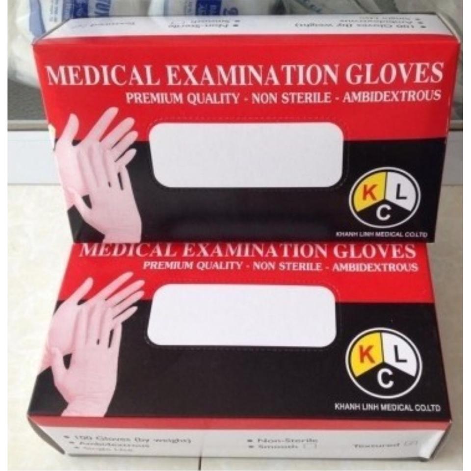 Găng tay y tế medical đỏ đen hộp 100c size M-duoc-ban-tai-Dược sỉ hapulico hà nội