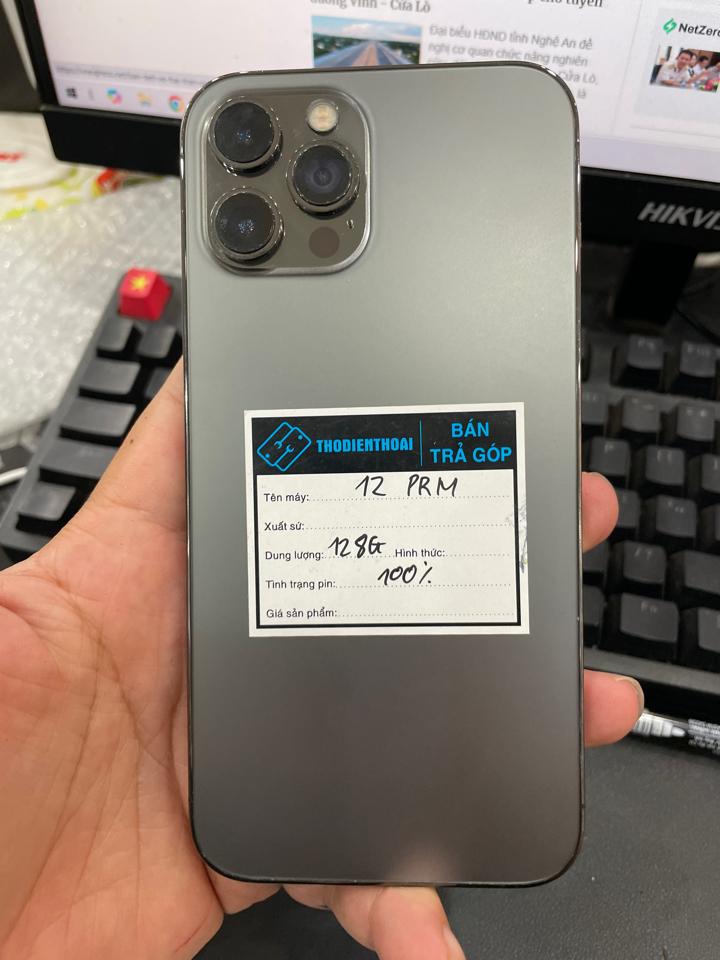 iphone 12 Prm 128G 100% đen 584-duoc-ban-tai-Huấn Hải Hậu - thodienthoai.vn