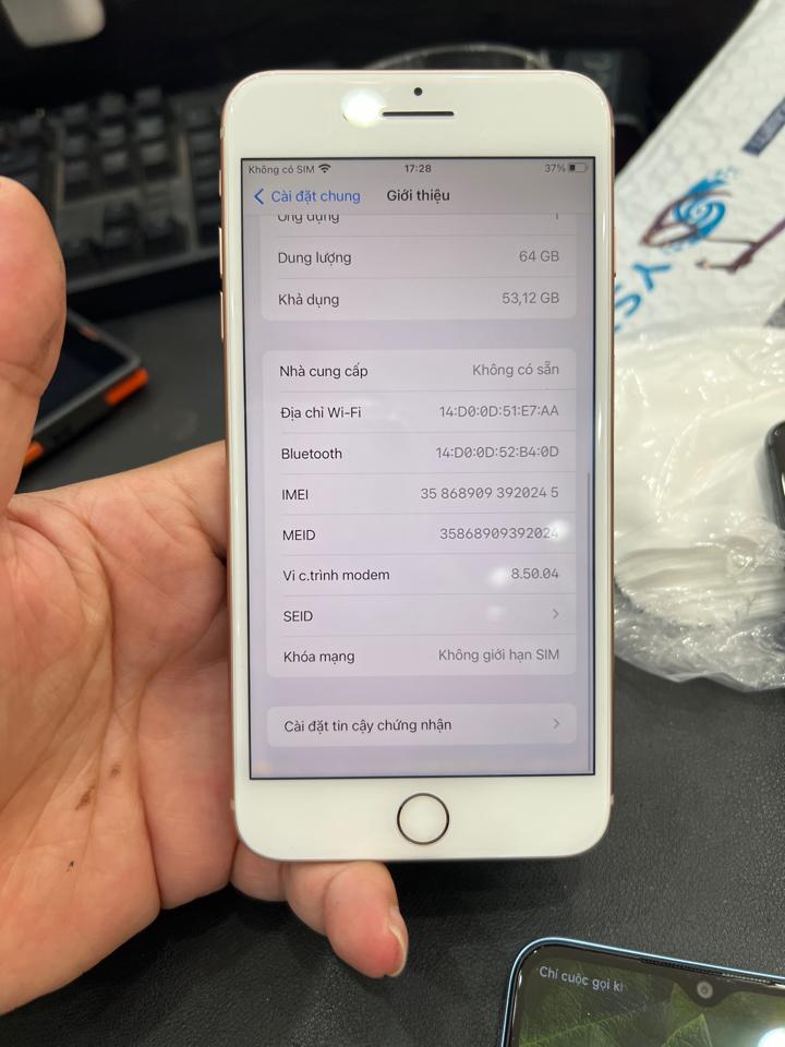 iphone 8 plus 64G 100% vàng thay vỏ 920245-duoc-ban-tai-Huấn Hải Hậu - thodienthoai.vn