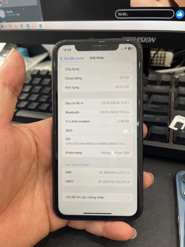 iphone XR 64G 87% đen 740-duoc-ban-tai-Huấn Hải Hậu - thodienthoai.vn