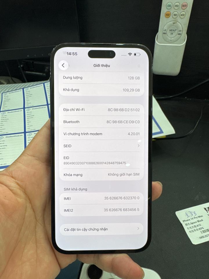 iPhone 14 ProMax VN/A 128G pin 84% đen 323700-duoc-ban-tai-HuấnĐT.VN - Điện Thoại Chất Giá Trị Thật