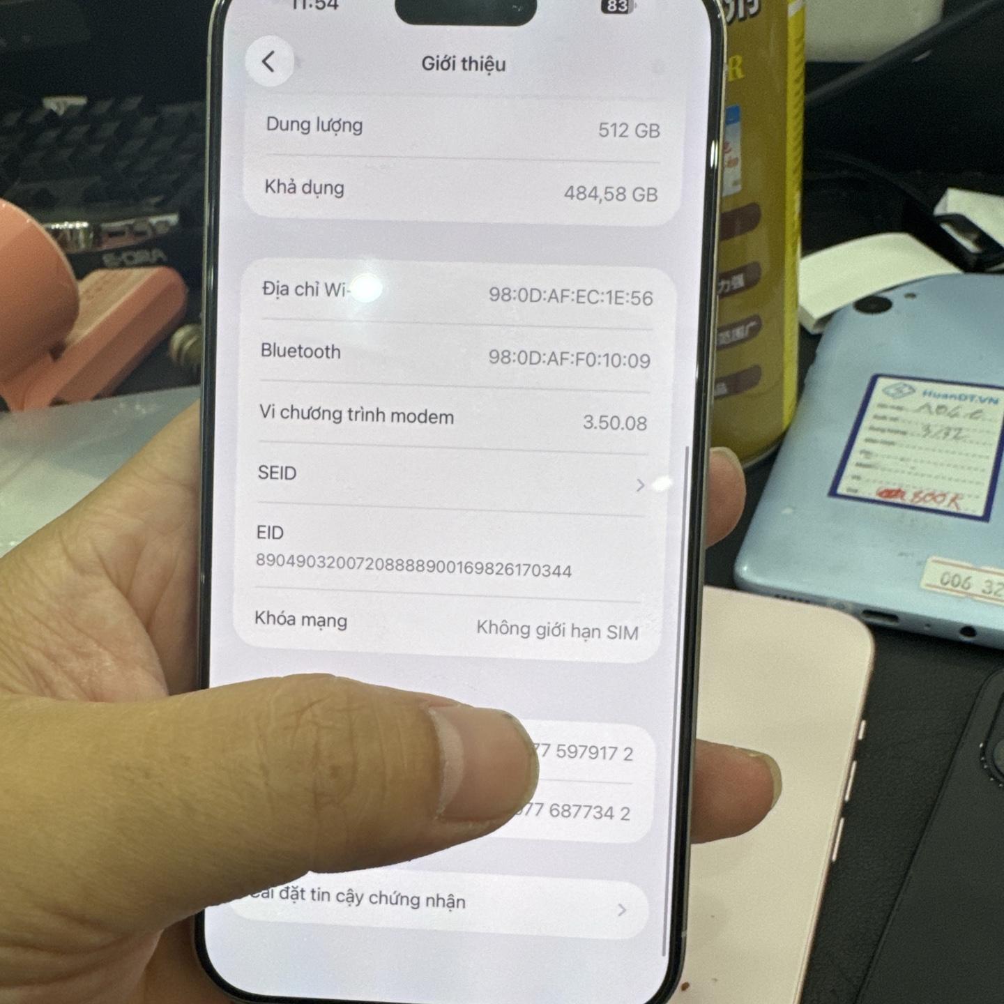 iPhone 15 ProMax LL/A esim 512G pin 100% trắng 979172-duoc-ban-tai-HuấnĐT.VN - Mua Bán Sửa Chữa Điện Thoại tại Hải Hậu