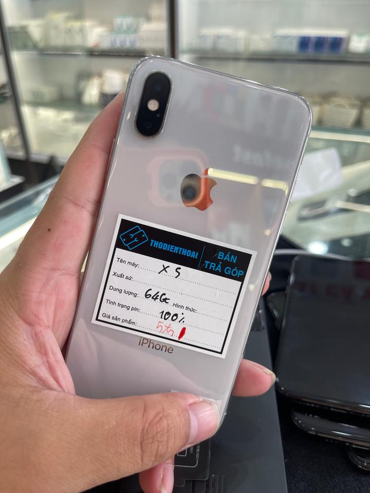 iphone XS 64G pin 100% trắng-duoc-ban-tai-Huấn Hải Hậu - thodienthoai.vn