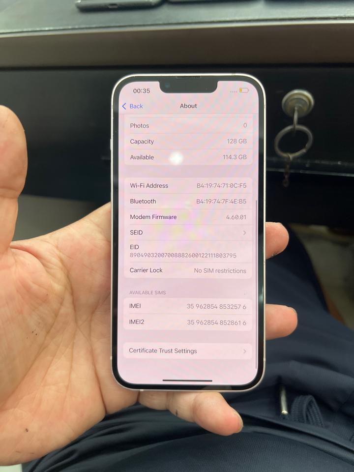 iphone 13 128G 85% hồng 532576-duoc-ban-tai-Huấn Hải Hậu - thodienthoai.vn