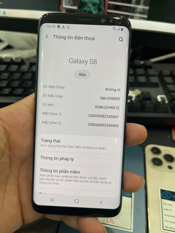 Samsung S8 4/64 đen-duoc-ban-tai-HuấnĐT.VN - Mua Bán Sửa Chữa Điện Thoại tại Hải Hậu