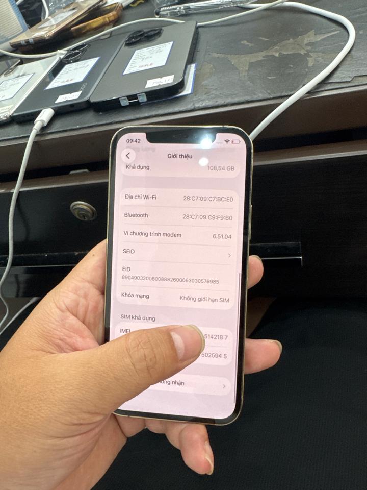 iPhone 12 pro 128G 100% chưa fix thay lưng ép kính vàng 142187-duoc-ban-tai-HuấnĐT.VN - Mua Bán Sửa Chữa Điện Thoại tại Hải Hậu