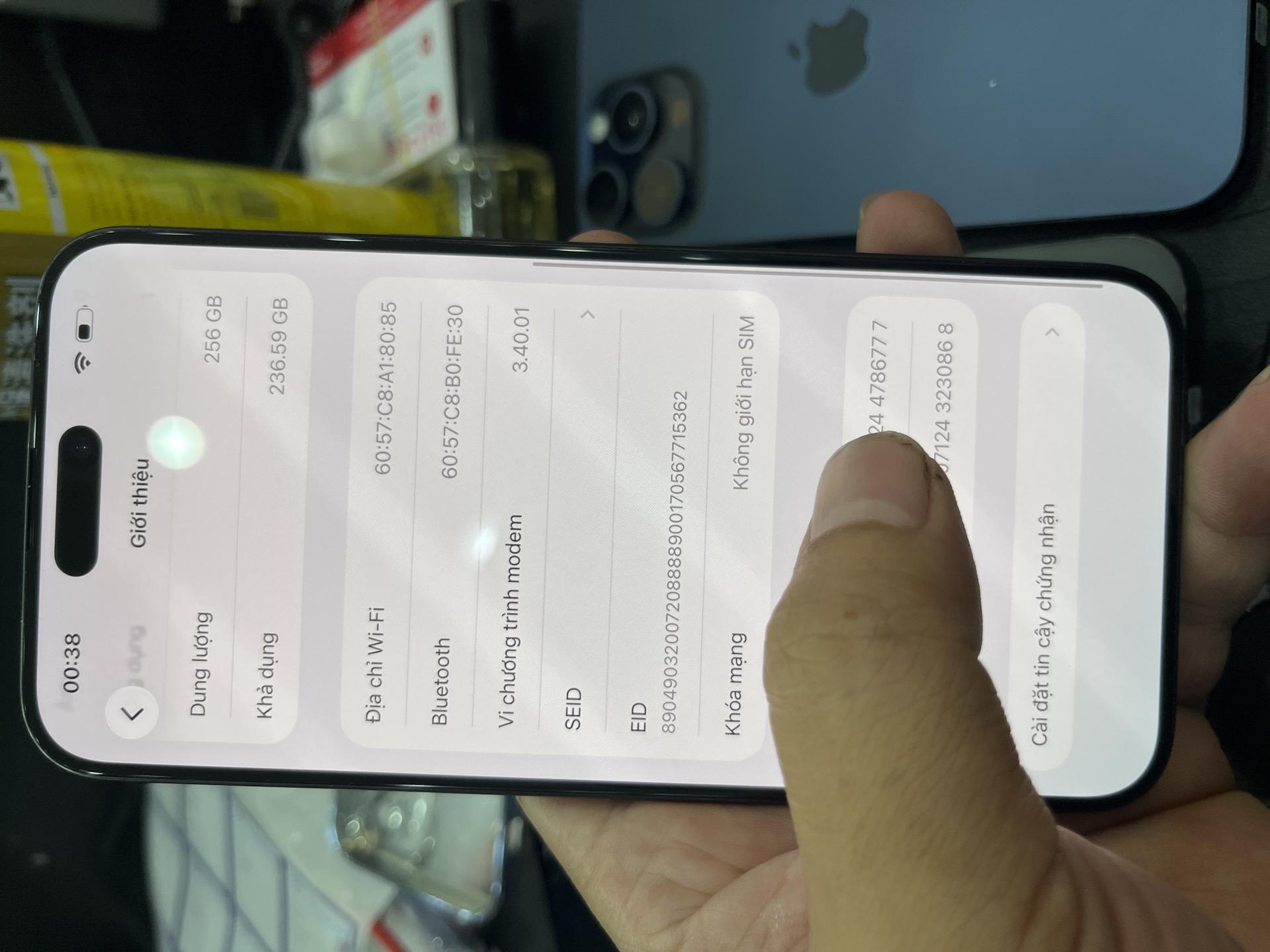 iPhone 15 ProMax LL/A esim 256G pin 85% xanh 786777-duoc-ban-tai-HuấnĐT.VN - Mua Bán Sửa Chữa Điện Thoại tại Hải Hậu