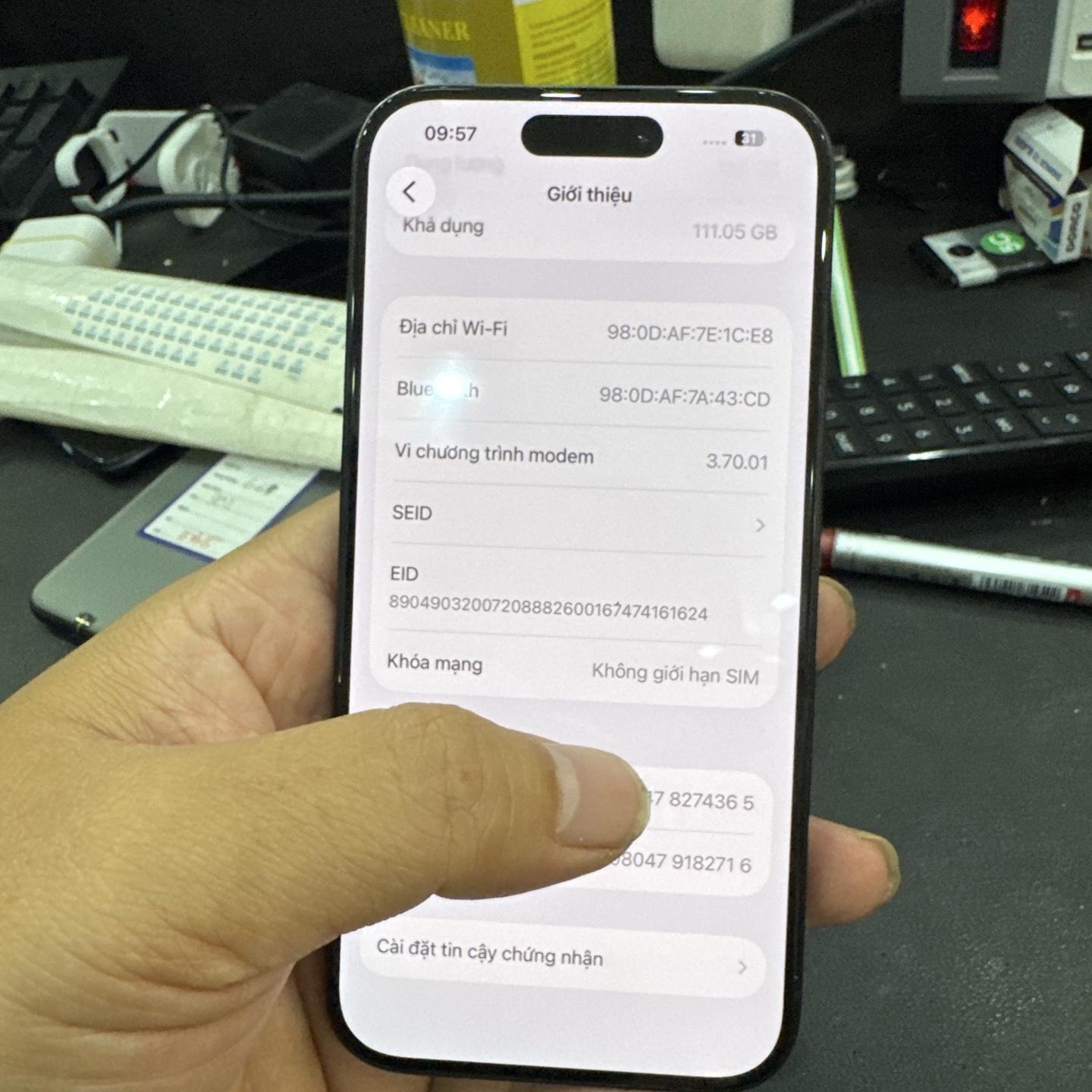 iPhone 15 Pro KH/A 128G pin 90% xanh 274365-duoc-ban-tai-HuấnĐT.VN - Mua Bán Sửa Chữa Điện Thoại tại Hải Hậu
