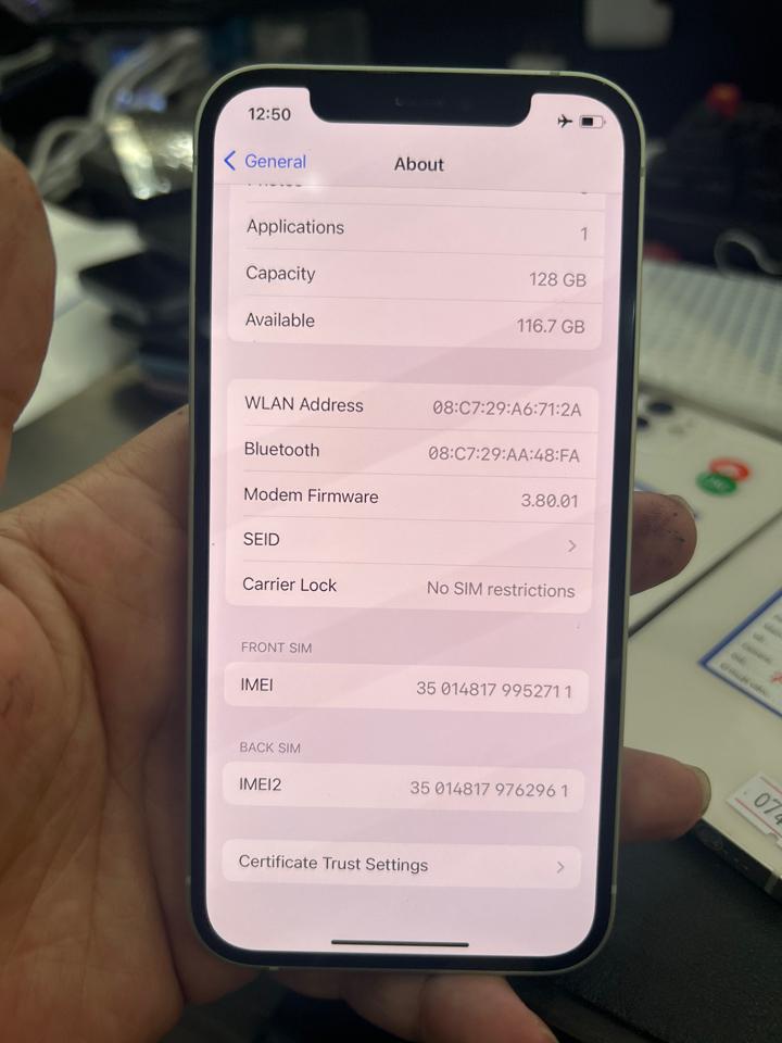 iphone 12 128G 100% xanh 952711-duoc-ban-tai-Huấn Hải Hậu - thodienthoai.vn