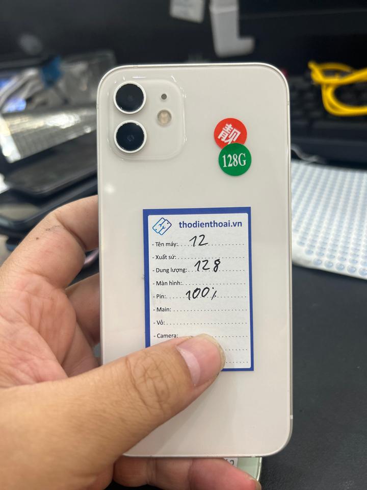 iphone 12 128G 100% trắng 608231-duoc-ban-tai-Huấn Hải Hậu - thodienthoai.vn