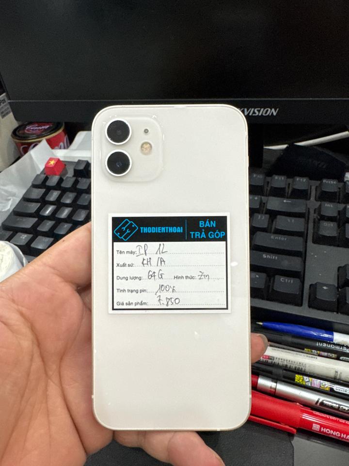 iphone 12 64G pin 100% 596-duoc-ban-tai-Huấn Hải Hậu - thodienthoai.vn