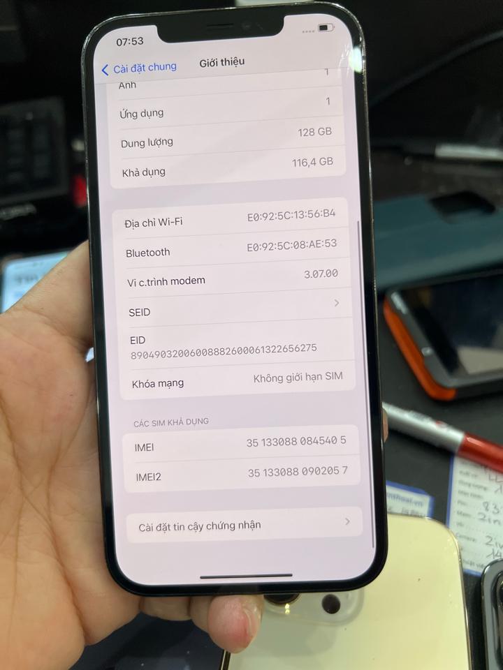 iPhone 12 ProMax 128G pin 100% thay lưng xanh 845405-duoc-ban-tai-HuấnĐT.VN - Mua Bán Sửa Chữa Điện Thoại tại Hải Hậu