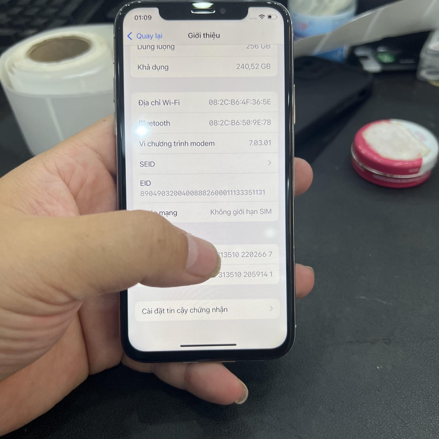 iPhone Xs 256G pin 100% chưa fix màn lô bypass trắng 202667-duoc-ban-tai-HuấnĐT.VN - Mua Bán Sửa Chữa Điện Thoại tại Hải Hậu