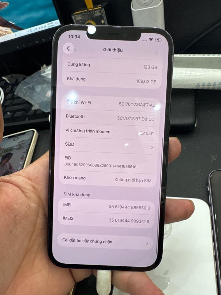 iPhone 12 ProMax 128G pin 100% thay lưng ép kính xanh 855503-duoc-ban-tai-HuấnĐT.VN - Điện Thoại Chất Giá Trị Thật