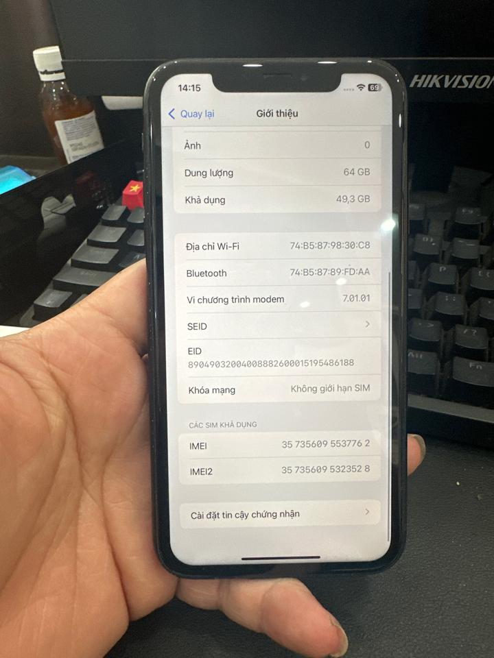 iphone XR 64G 100% đen 762-duoc-ban-tai-Huấn Hải Hậu - thodienthoai.vn