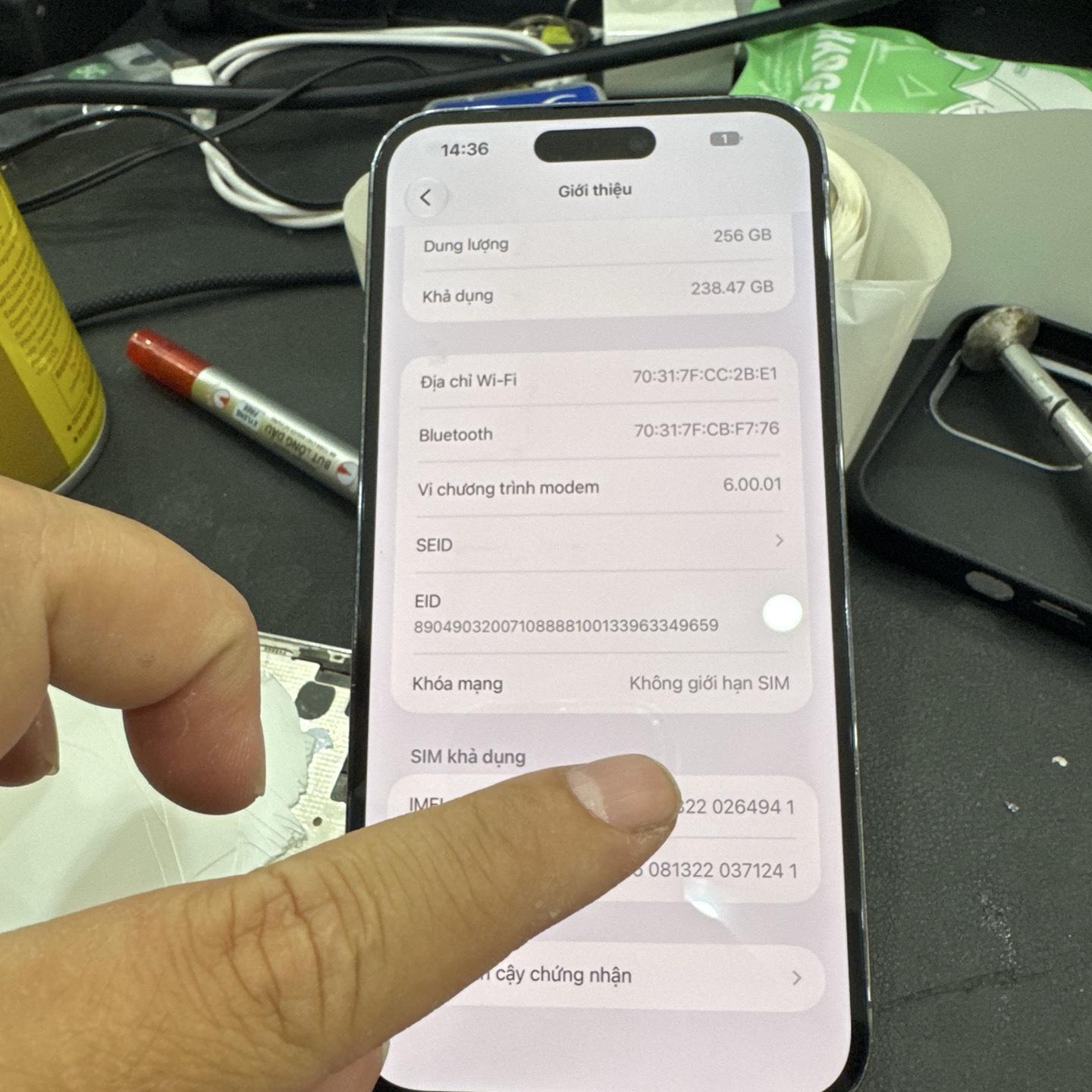 iPhone 14 ProMax LL/A esim 256G pin 100% tím 264941-duoc-ban-tai-HuấnĐT.VN - Mua Bán Sửa Chữa Điện Thoại tại Hải Hậu