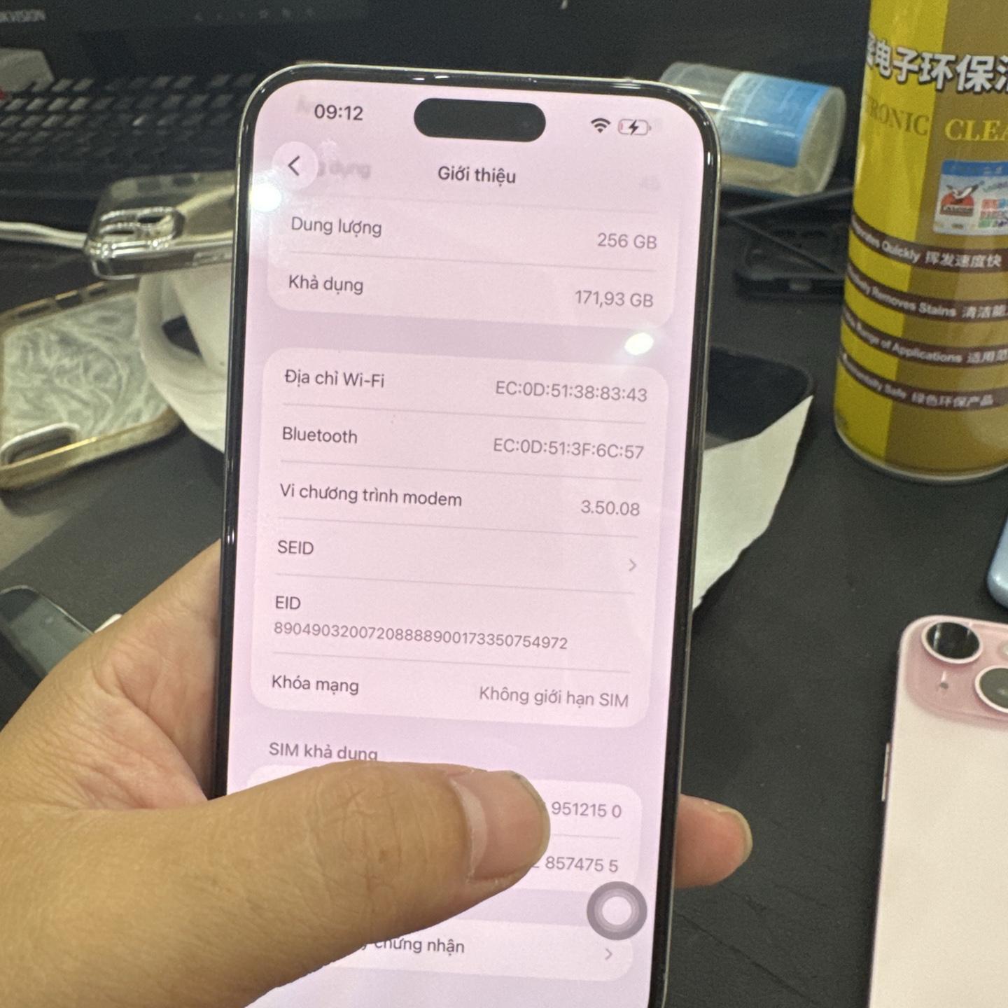 iPhone 15 ProMax LL/A esim 256G pin 85% tttn 512150-duoc-ban-tai-HuấnĐT.VN - Mua Bán Sửa Chữa Điện Thoại tại Hải Hậu