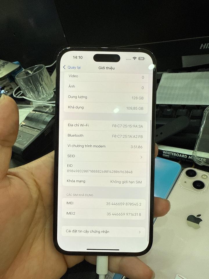 iphone 14 Prm 128G 91% đen 705452-duoc-ban-tai-Huấn Hải Hậu - thodienthoai.vn