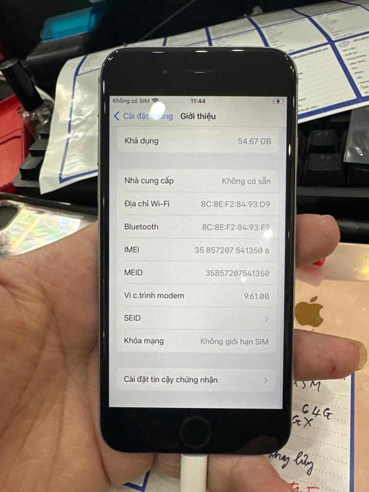 iphone 6s 64G 100% MVT xám 506-duoc-ban-tai-Huấn Hải Hậu - thodienthoai.vn
