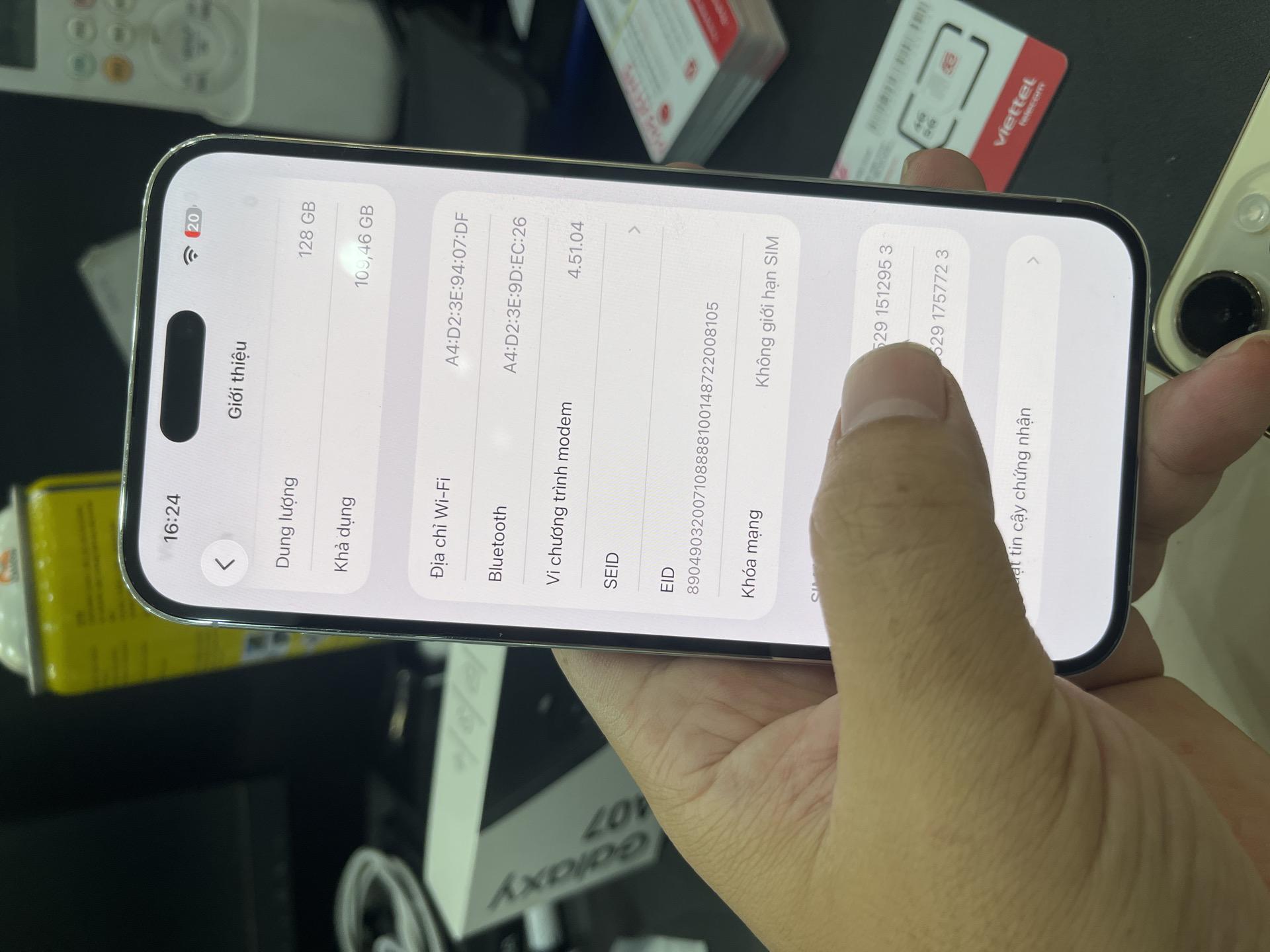 iPhone 14 ProMax LL/A esim 128G pin 94% trắng 512953-duoc-ban-tai-HuấnĐT.VN - Mua Bán Sửa Chữa Điện Thoại tại Hải Hậu