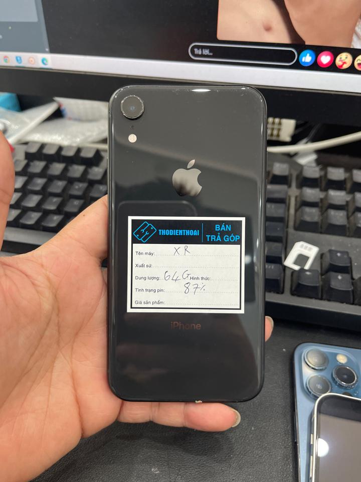 iphone XR 64G 87% đen 740-duoc-ban-tai-Huấn Hải Hậu - thodienthoai.vn