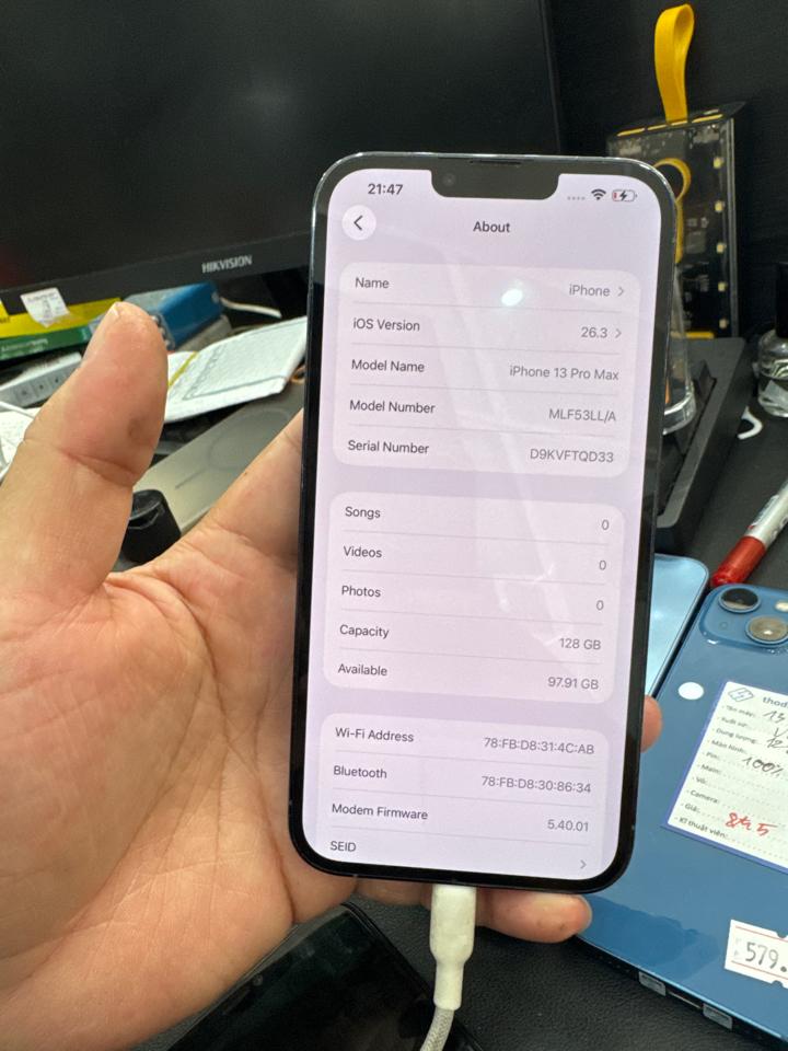 iPhone 13 ProMax 128G pin 100% màn fix xanh 437370-duoc-ban-tai-HuấnĐT.VN - Điện Thoại Chất Giá Trị Thật