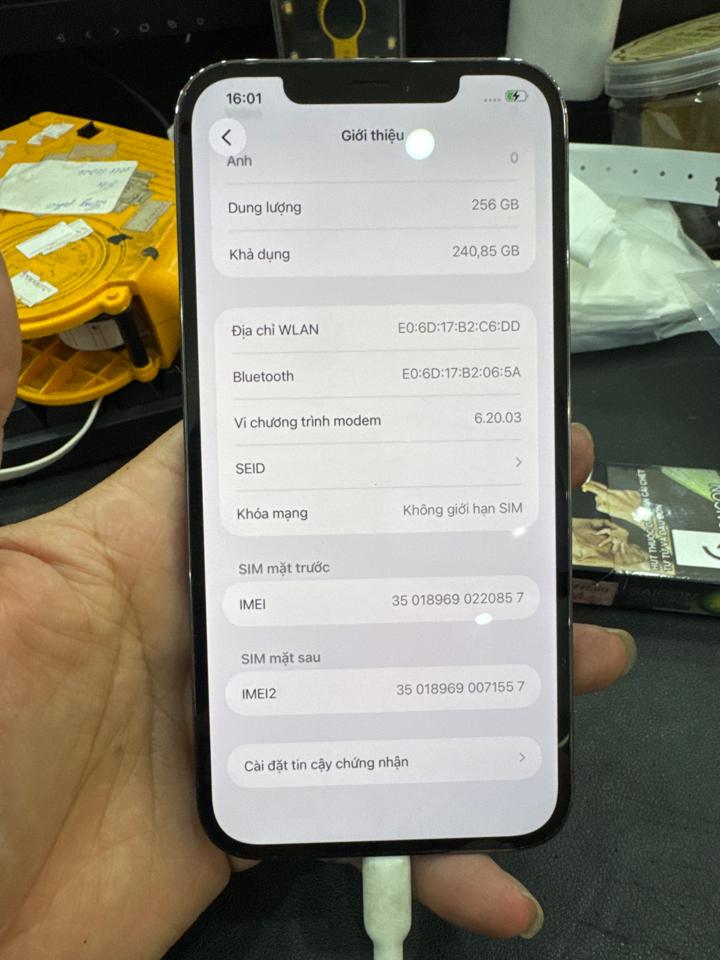 iPhone 12 ProMax 256G pin 100% 2sim đen 220857-duoc-ban-tai-HuấnĐT.VN - Điện Thoại Chất Giá Trị Thật