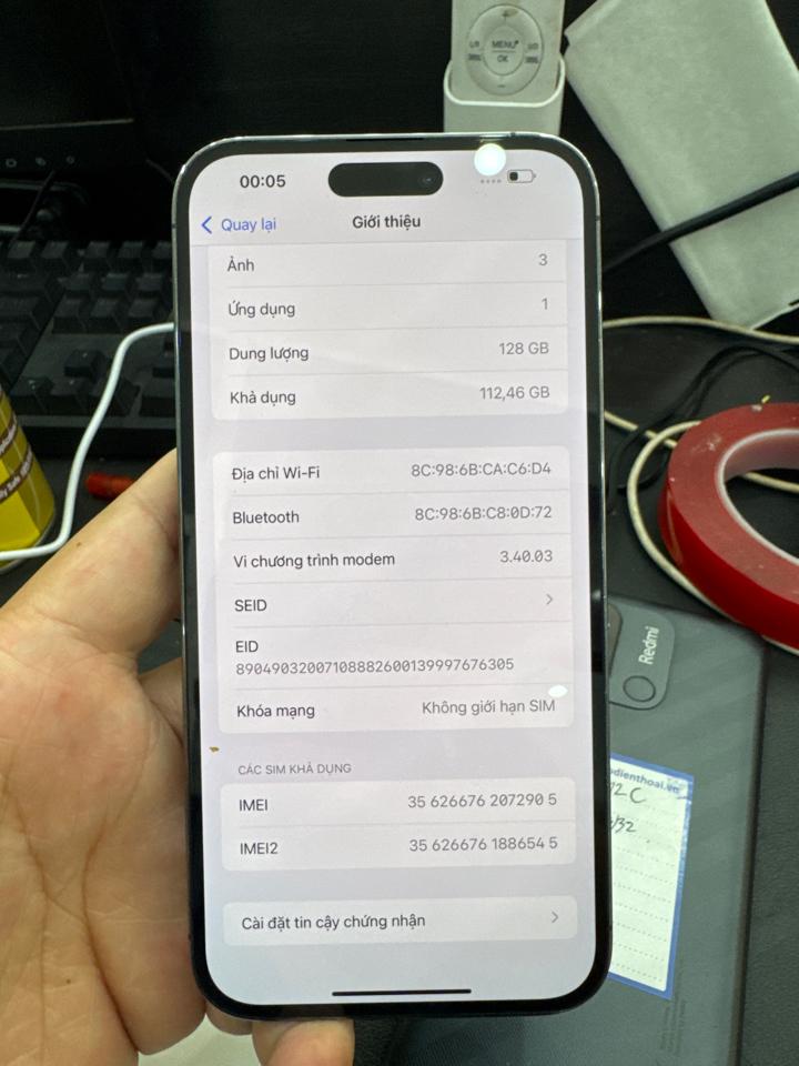 iphone 14 ProMax VN/A 128G pin 100% chưa fix tím 072905-duoc-ban-tai-HuấnĐT.VN - Điện Thoại Chất Giá Trị Thật