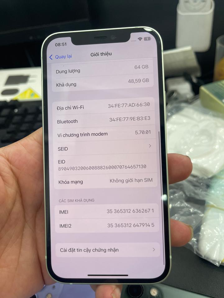 iphone 12 64G pin 86% xanh thay vỏ 362671-duoc-ban-tai-Huấn ĐT - thodienthoai.vn