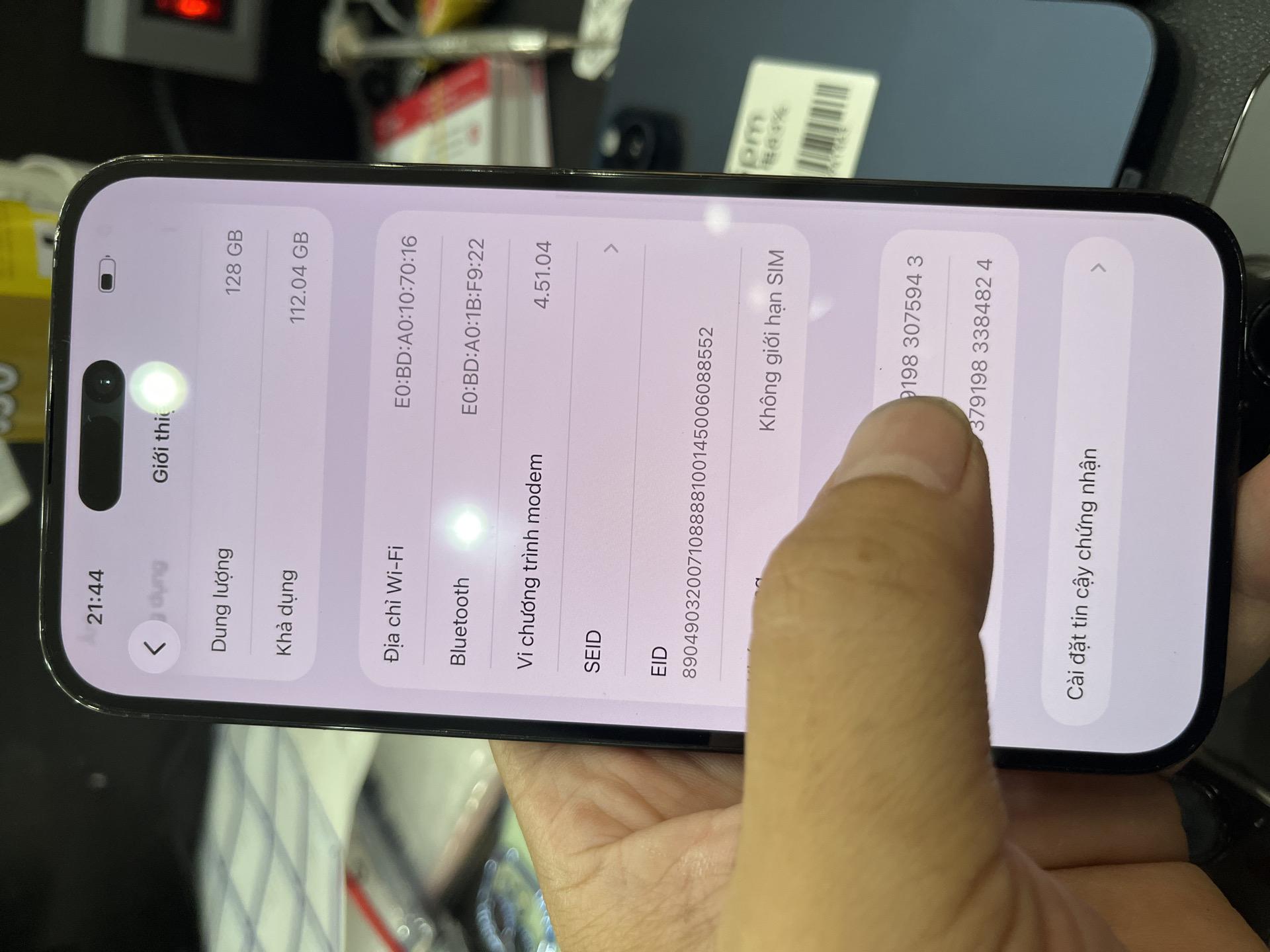 iPhone 14 ProMax LL/A esim 128G pin 100% đen 075943-duoc-ban-tai-HuấnĐT.VN - Mua Bán Sửa Chữa Điện Thoại tại Hải Hậu