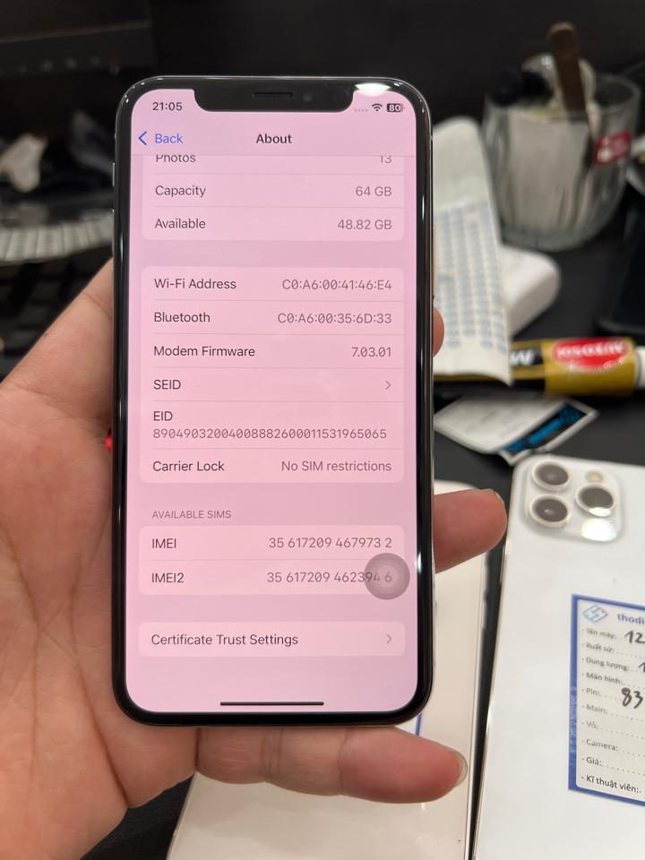 iphone Xs 64G pin 100% trắng ép kính 679732-duoc-ban-tai-Huấn Hải Hậu - thodienthoai.vn