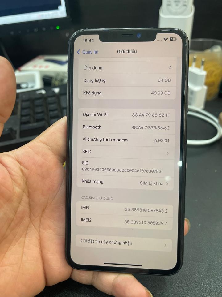 iphone 11 Prm 64G pin 95% đen thay lưng màn GX Lock 978432-duoc-ban-tai-Huấn ĐT - thodienthoai.vn