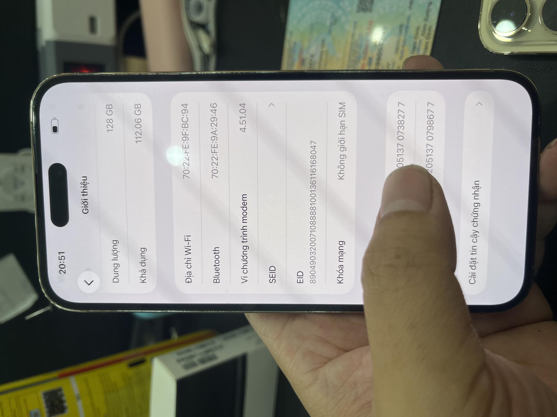 iPhone 14 ProMax LL/A esim 128G pin 100% vàng 738277-duoc-ban-tai-HuấnĐT.VN - Mua Bán Sửa Chữa Điện Thoại tại Hải Hậu