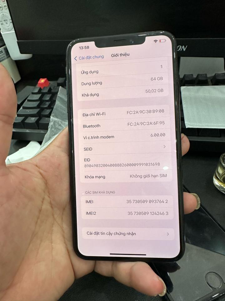 iphone Xsm 64G 100% L 642-duoc-ban-tai-Huấn Hải Hậu - thodienthoai.vn