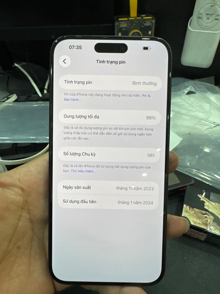 iPhone 15 ProMax LL/A esim 256G pin 88% xanh 022504-duoc-ban-tai-HuấnĐT.VN - Điện Thoại Chất Giá Trị Thật