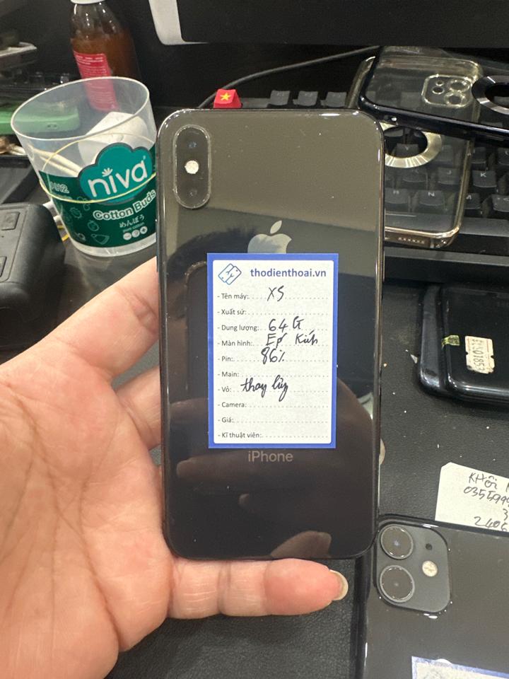 iphone XS 64G 86% đen TL EK 766-duoc-ban-tai-Huấn Hải Hậu - thodienthoai.vn
