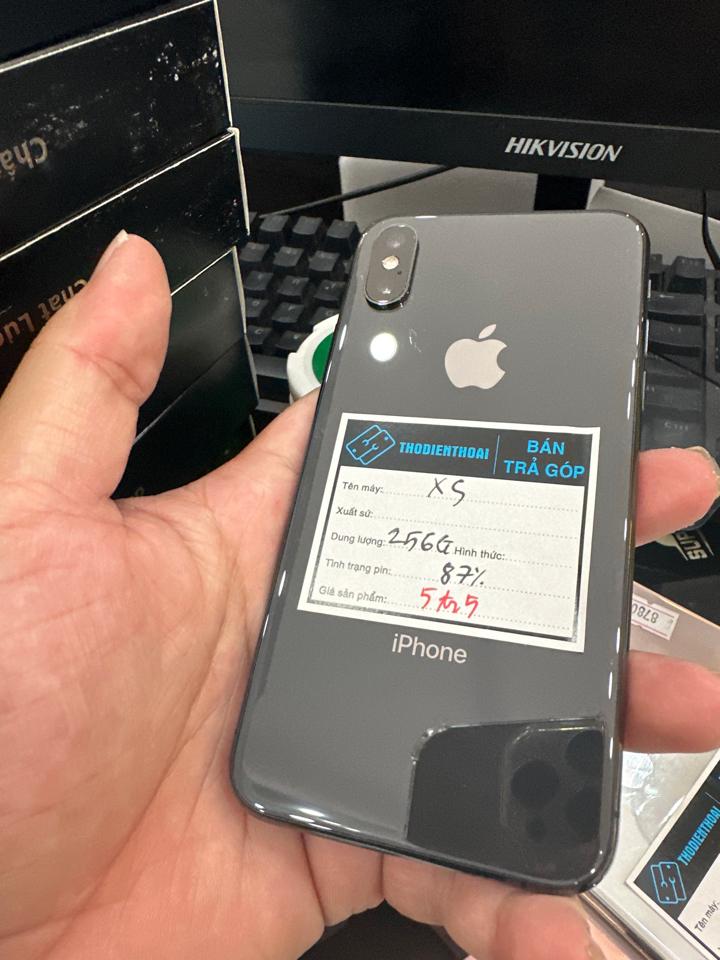 iphone XS 256G 87% đen-duoc-ban-tai-Huấn Hải Hậu - thodienthoai.vn
