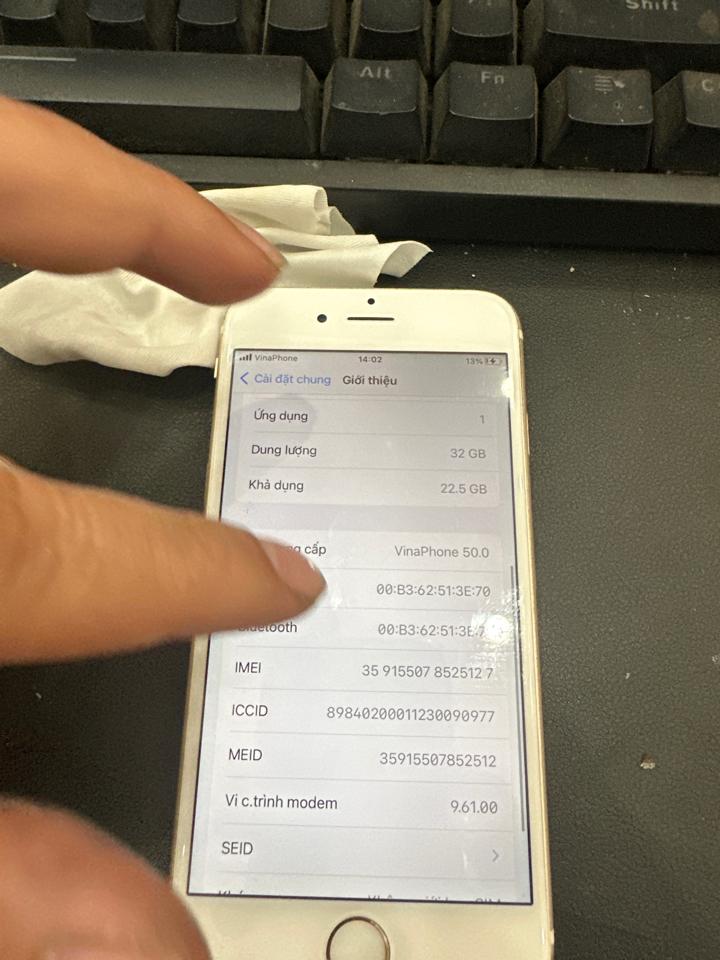 iphone 6s 32G 100% vàng 127-duoc-ban-tai-Huấn Hải Hậu - thodienthoai.vn