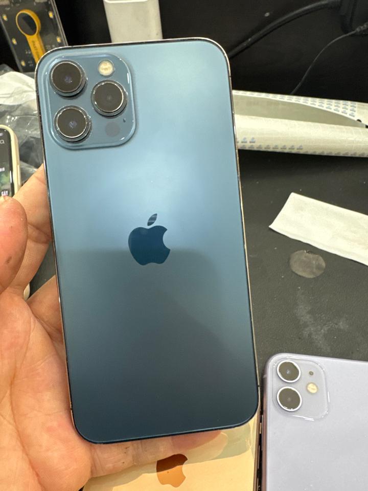 iPhone 12 ProMax 128G pin 100% thay lưng ép kính xanh 173909-duoc-ban-tai-HuấnĐT.VN - Điện Thoại Chất Giá Trị Thật