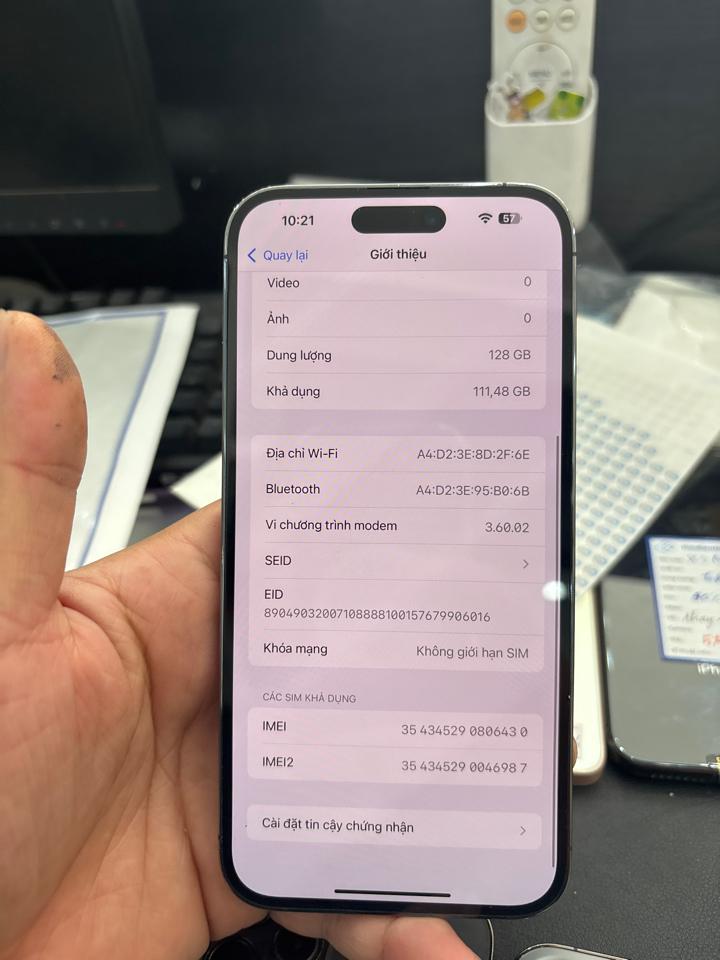 iPhone 14 ProMax 128G LL/A esim pin 89% tím 806430-duoc-ban-tai-HuấnĐT.VN - Mua Bán Sửa Chữa Điện Thoại tại Hải Hậu