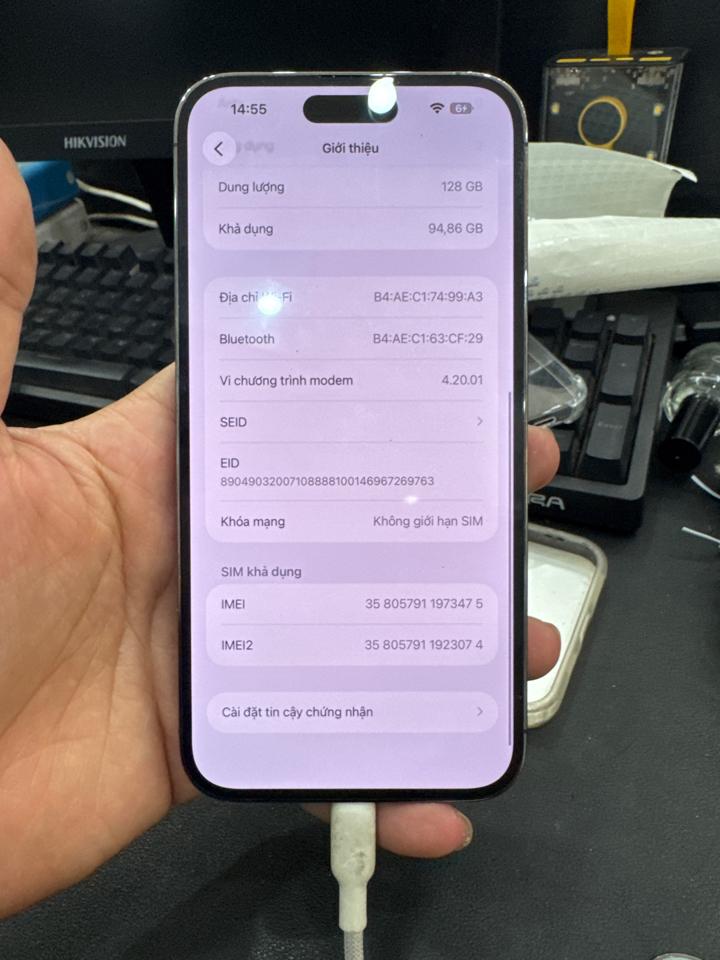 iPhone 14 ProMax LL/A esim 128G pin 100% tím 973475-duoc-ban-tai-HuấnĐT.VN - Điện Thoại Chất Giá Trị Thật