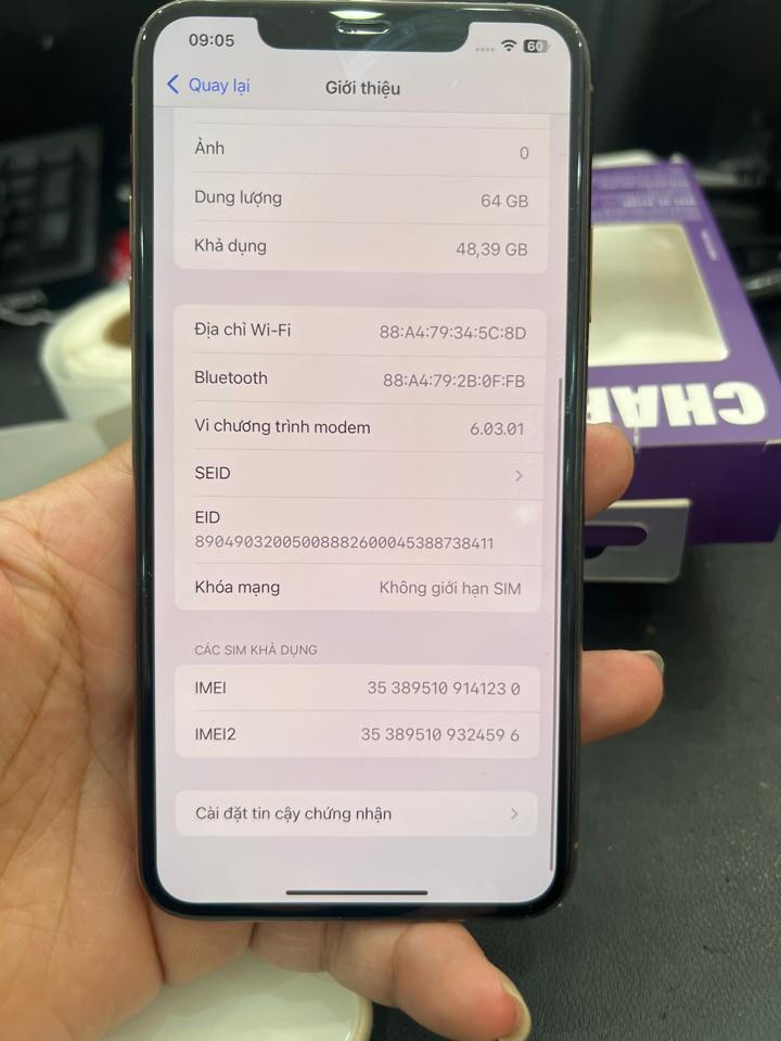 iPhone 11 ProMax 64G pin 100% chưa fix vàng 141230-duoc-ban-tai-HuấnĐT.VN - Điện Thoại Chất Giá Trị Thật