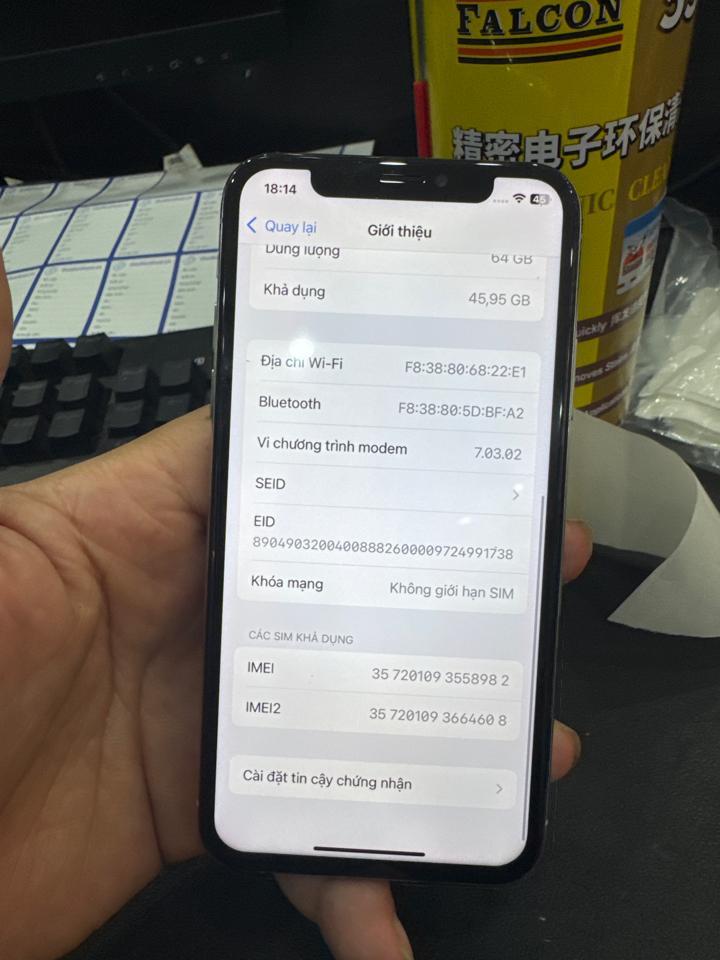 iPhone Xs 64G 100% chưa fix thay lưng màn lô bypass trắng 558982-duoc-ban-tai-HuấnĐT.VN - Điện Thoại Chất Giá Trị Thật
